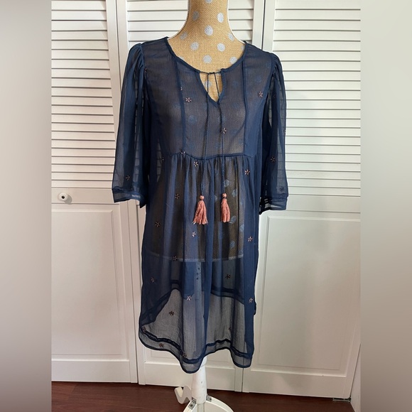 Lucky brand, sheer floral dress - Picture 2 of 5